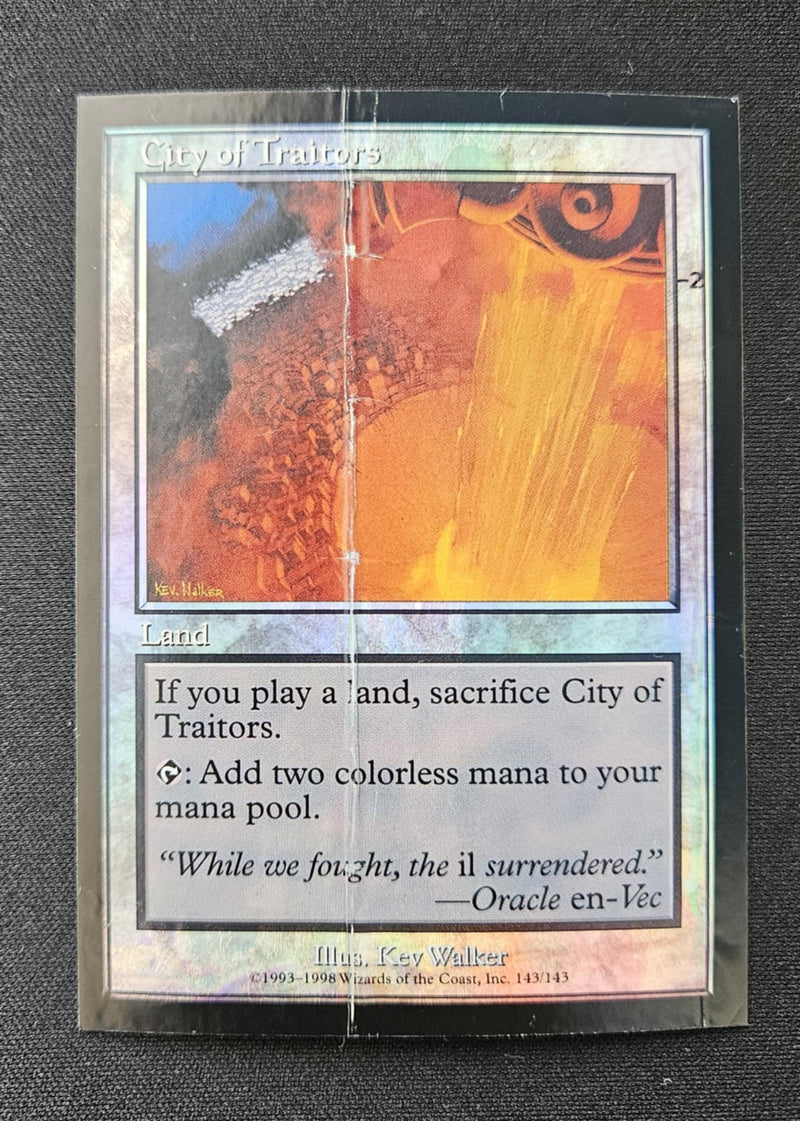 City of Traitors Foil Test Print (Square Corners)