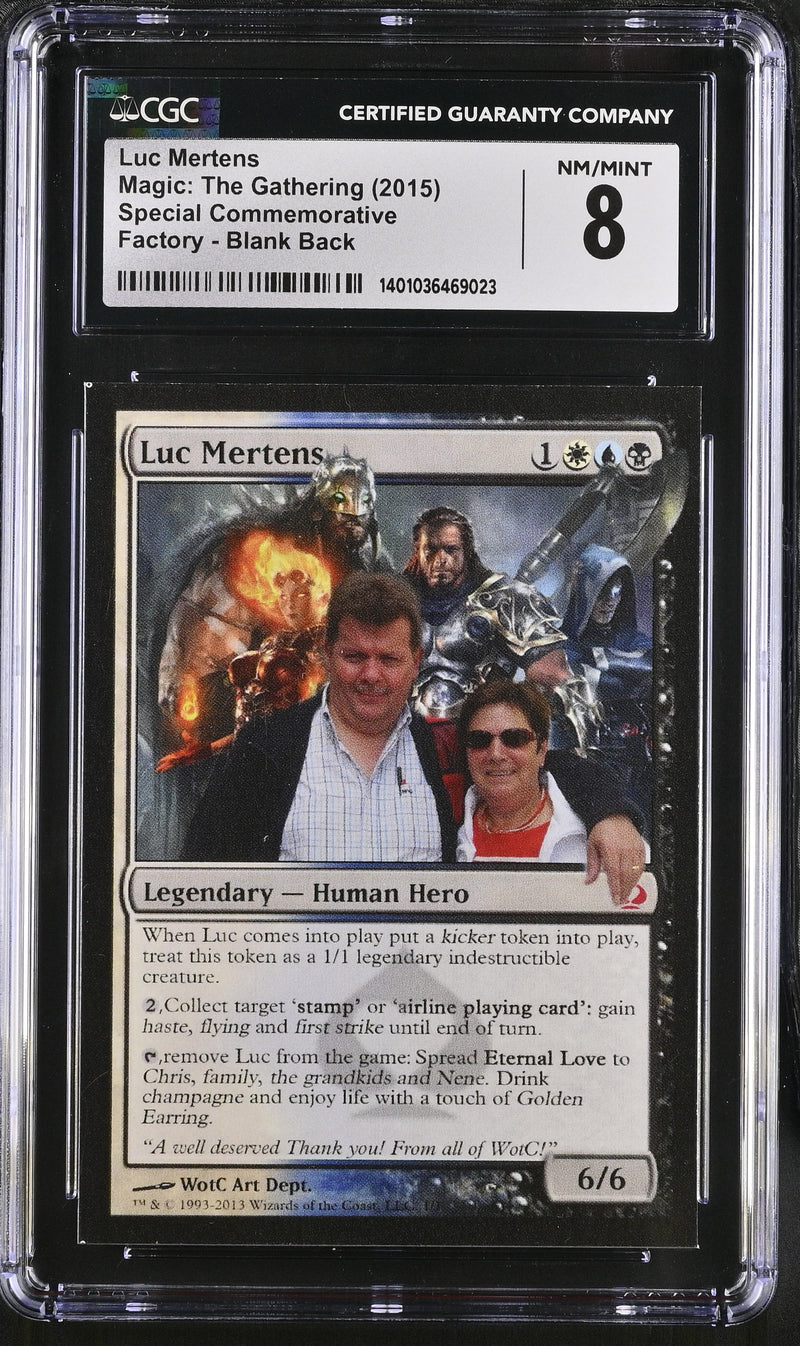 Luc Mertens Commemorative Card