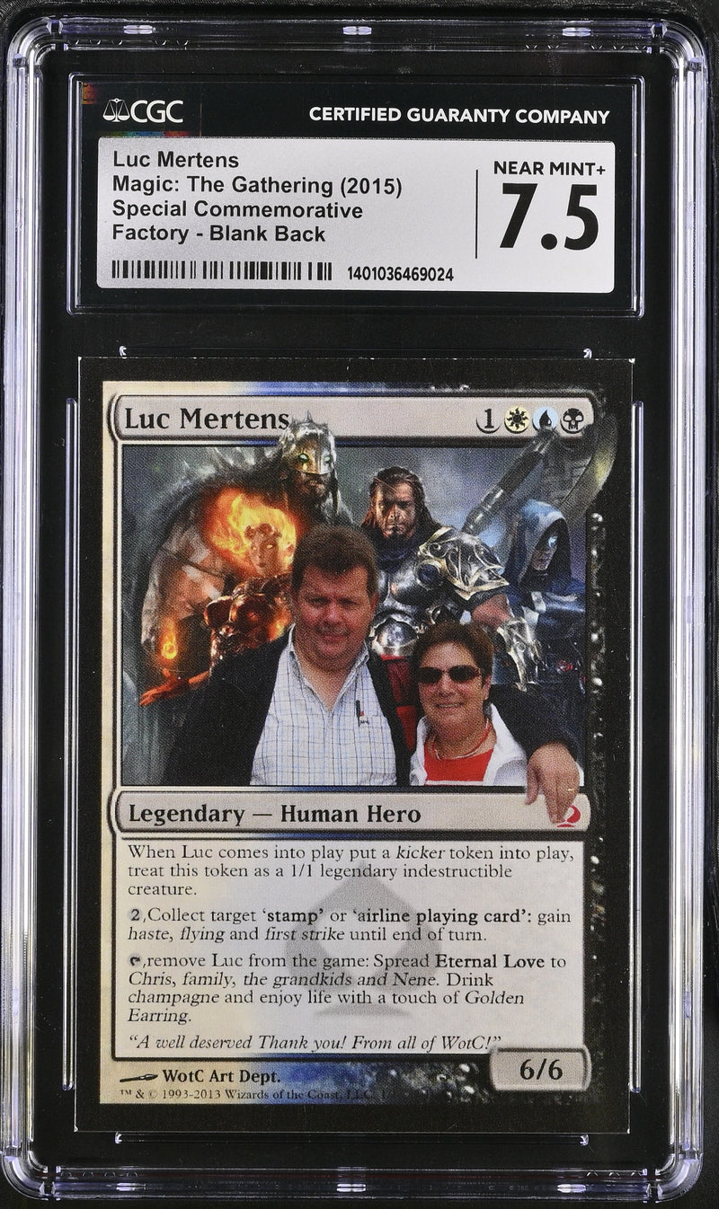 Luc Mertens Commemorative Card