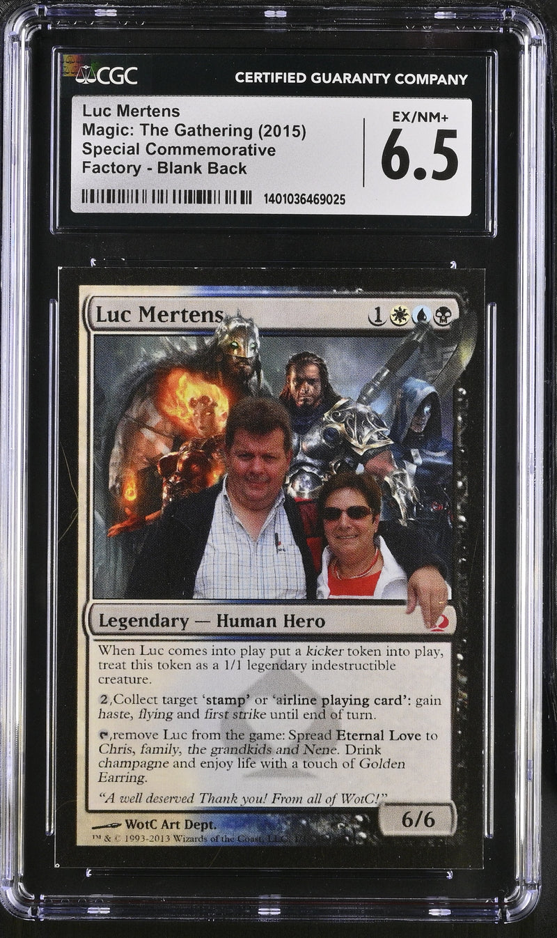 Luc Mertens Commemorative Card