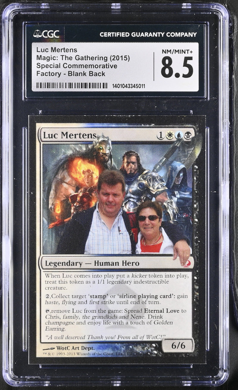 Luc Mertens Commemorative Card